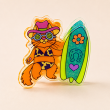 Load image into Gallery viewer, Coastal Cowgirl Kitty Hair Clip