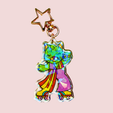 Load image into Gallery viewer, Disco Kitty Keychain
