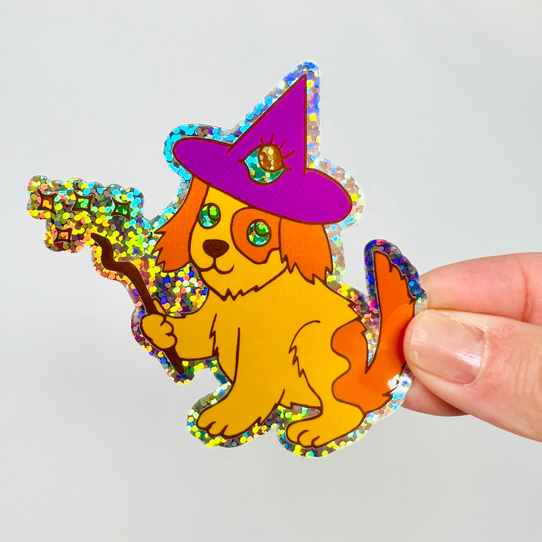 Witch Puppy Sticker