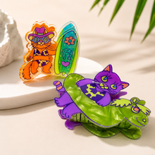 Load image into Gallery viewer, Coastal Cowgirl Kitty Hair Clip
