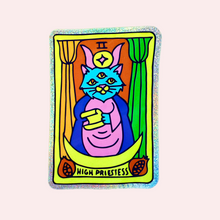 Load image into Gallery viewer, High Priestess Kitty Glitter Sticker
