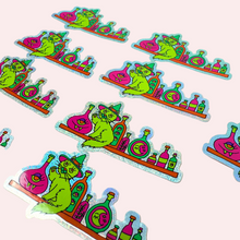 Load image into Gallery viewer, Apothecary Kitty Glitter Sticker
