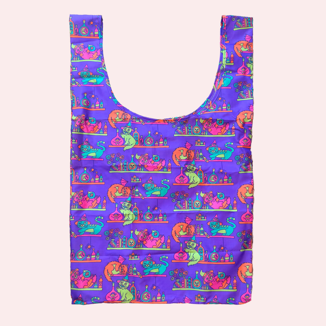 Apothecary Kitty Reusable Tote
