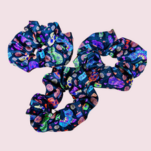 Load image into Gallery viewer, Dia De Los Muertos Kitty Scrunchie
