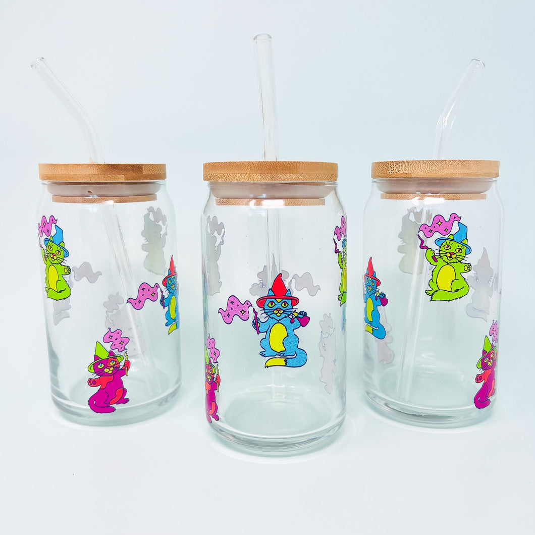 Spell Kitty Glass Cup