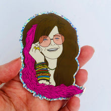 Load image into Gallery viewer, Janis Glitter Sticker

