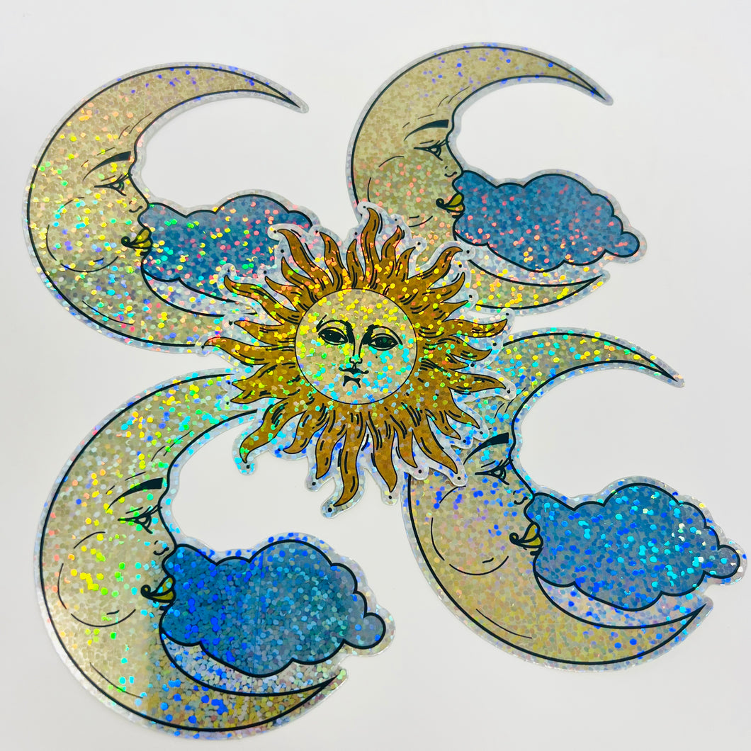 Sunshine/Moonshine Glitter Sticker Pack